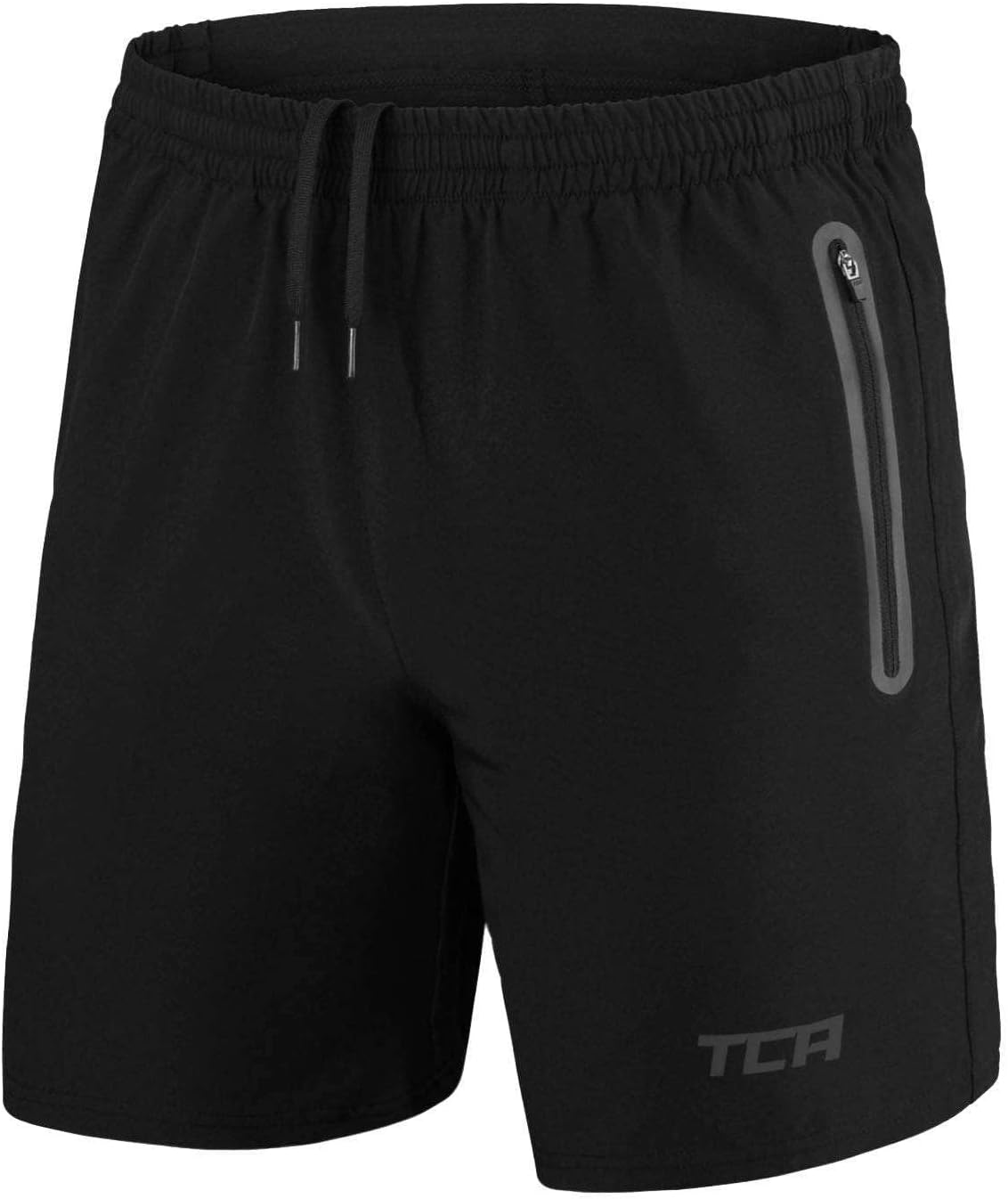 Elite Tech Mens Running Shorts with Zip Pockets, Gym Shorts Men Training Sports Short with Phone Pocket
