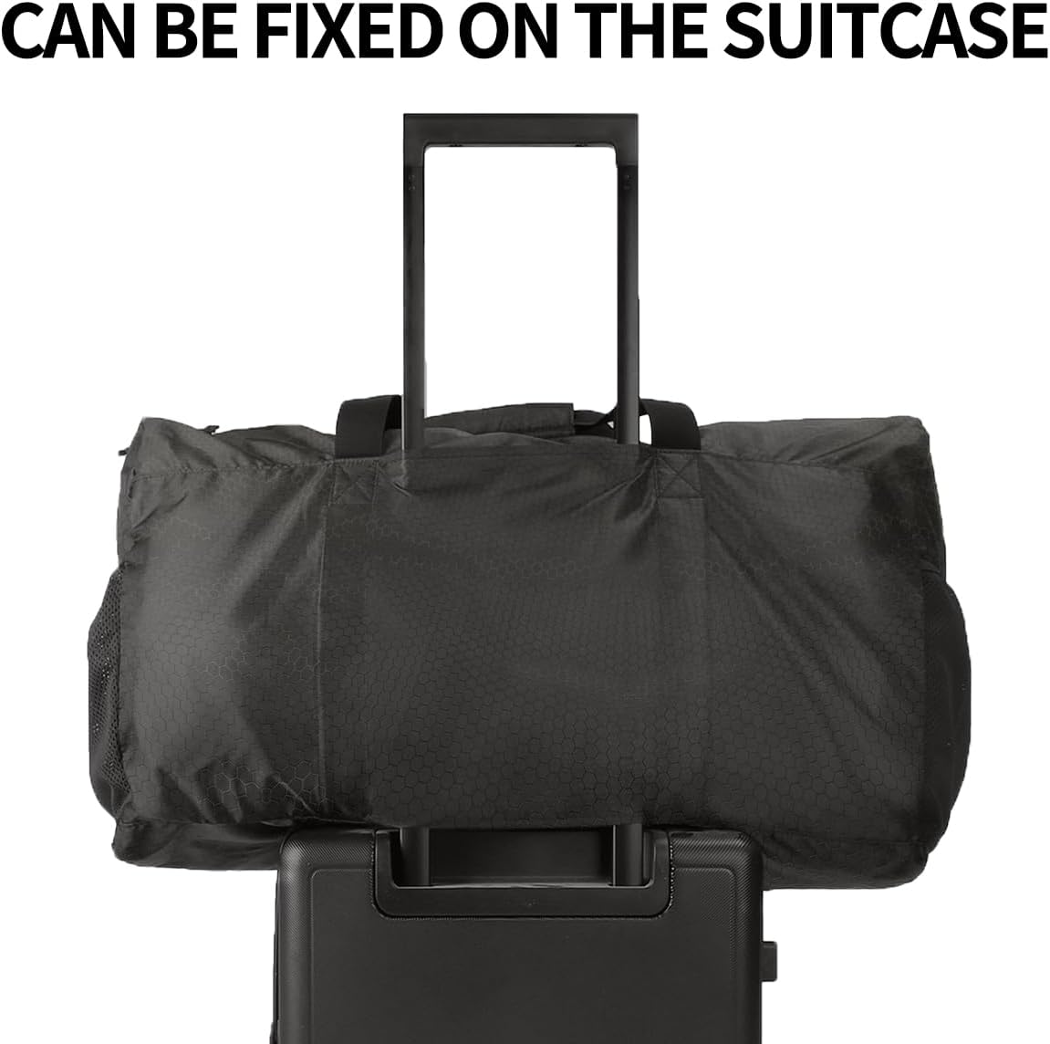 90L Foldable Travel Duffle Bag Hold All Travel Luggage Bag Holiday Bag with Multi-Pockets for Women Men (Black)