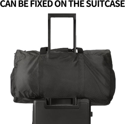 90L Foldable Travel Duffle Bag Hold All Travel Luggage Bag Holiday Bag with Multi-Pockets for Women Men (Black)