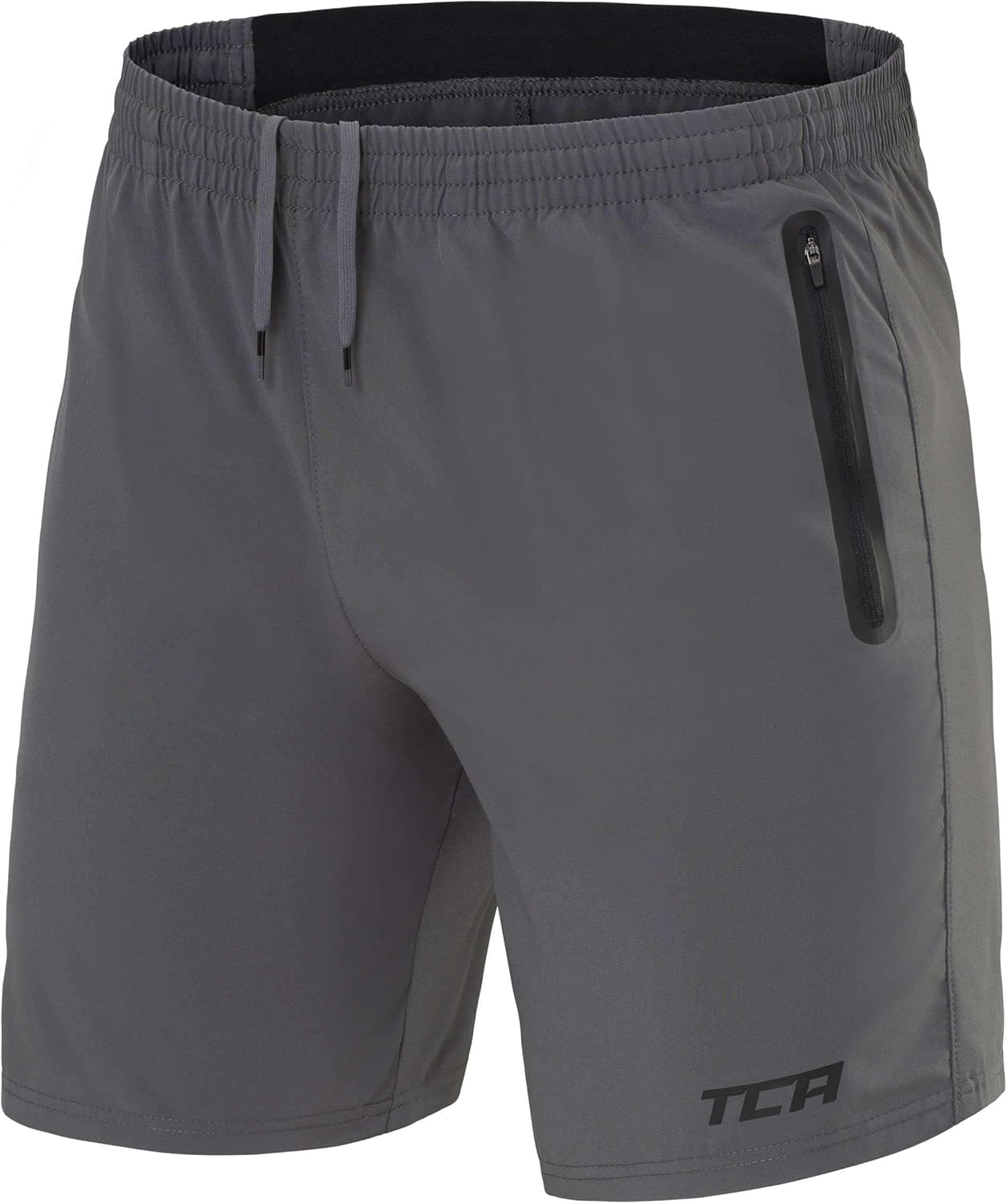 Elite Tech Mens Running Shorts with Zip Pockets, Gym Shorts Men Training Sports Short with Phone Pocket
