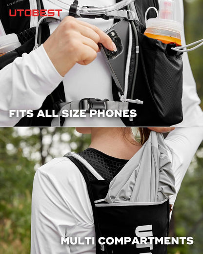 Running Backpacks Lightweight Hydration Pack Functional Running Vest 5L