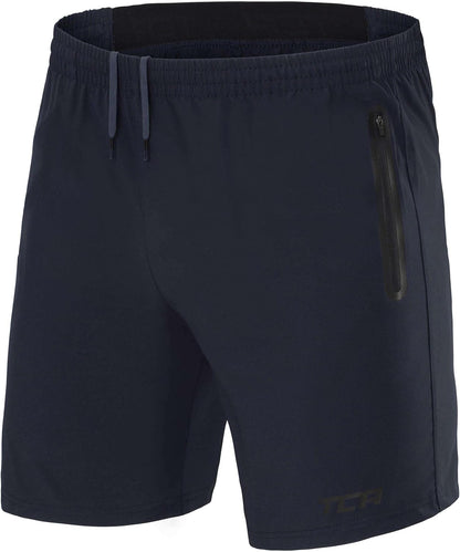 Elite Tech Mens Running Shorts with Zip Pockets, Gym Shorts Men Training Sports Short with Phone Pocket