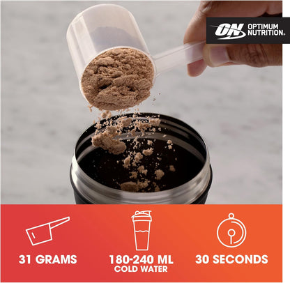 Gold Standard Whey Protein, Muscle Building Powder with Naturally Occurring Glutamine and Amino Acids, Double Rich Chocolate, 29 Servings, 899 G, Packaging May Vary