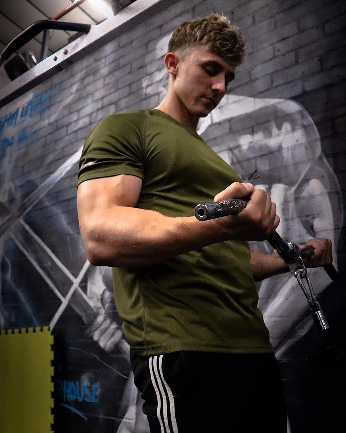1/3 Pack Mens T-Shirts Quick Dry Short Sleeve Tops Moisture Wicking Active Athletic Running Work Shirts