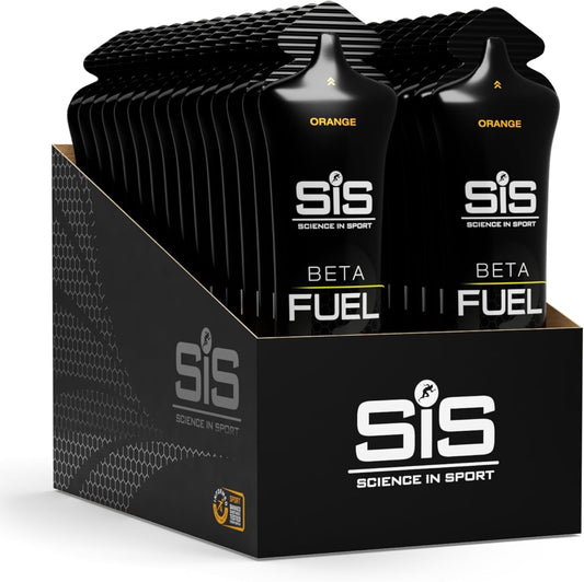 Beta Fuel Gels Dual Source Energy Gel, Orange Flavour, 40G of Carbs per Pack, 60 Ml Pack (30 Pack)