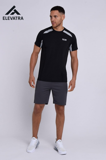 Men's Quick Dry Short Sleeve Gym Top - Lightweight, Breathable, Moisture-Wicking Activewear for Running and Sports