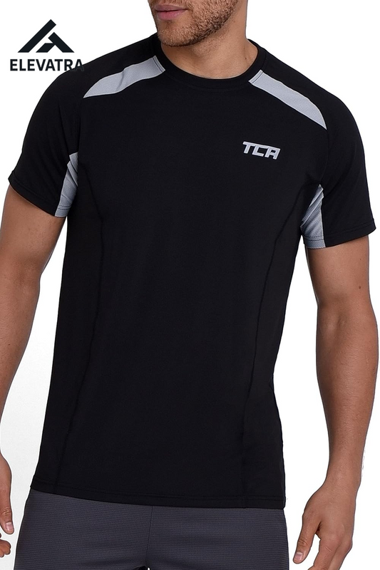 Men's Quick Dry Short Sleeve Gym Top - Lightweight, Breathable, Moisture-Wicking Activewear for Running and Sports