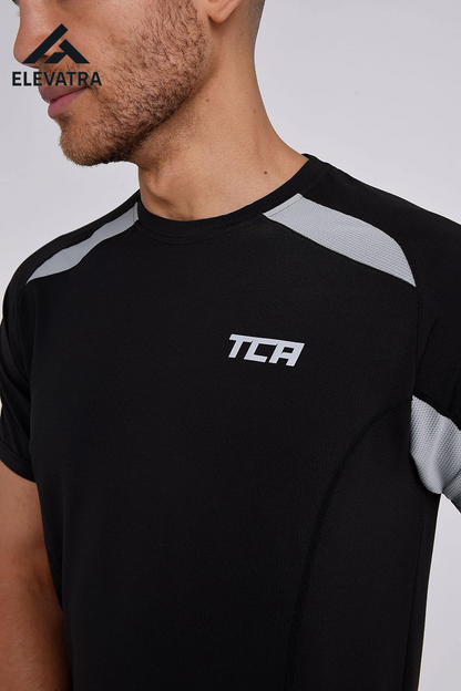 Men's Quick Dry Short Sleeve Gym Top - Lightweight, Breathable, Moisture-Wicking Activewear for Running and Sports