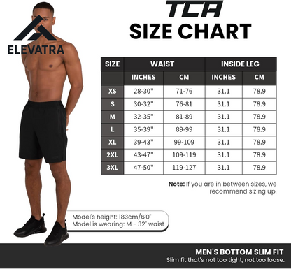 Elite Tech Mens Running Shorts with Zip Pockets, Gym Shorts Men Training Sports Short with Phone Pocket