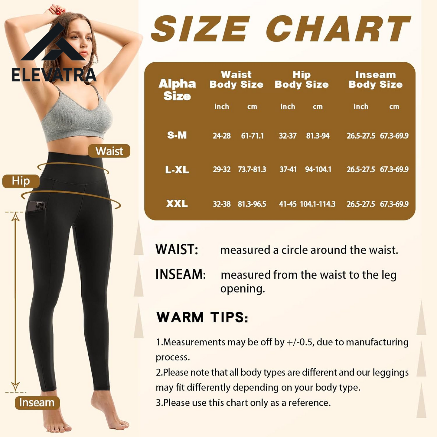 Women's High-Waisted Leggings with Pockets - 2 Pack for Gym, Running, and Yoga