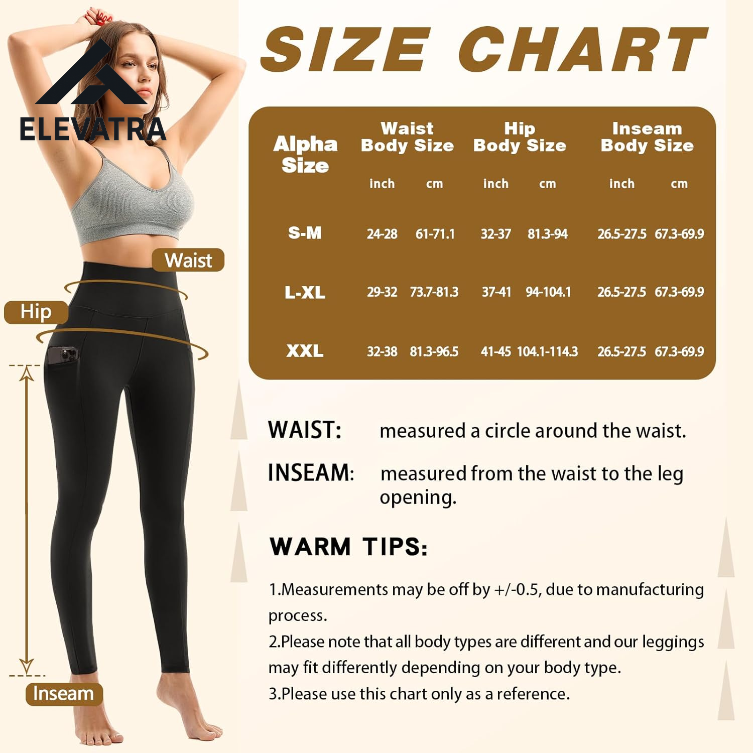 Women's High-Waisted Leggings with Pockets - 2 Pack for Gym, Running, and Yoga